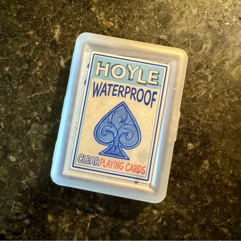 Waterproof playing cards, blue playing cards, camping cards, camping games